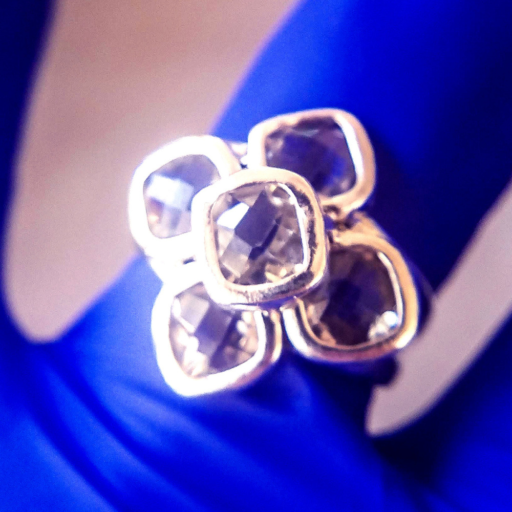 White Topaz Ring in Sterling Silver